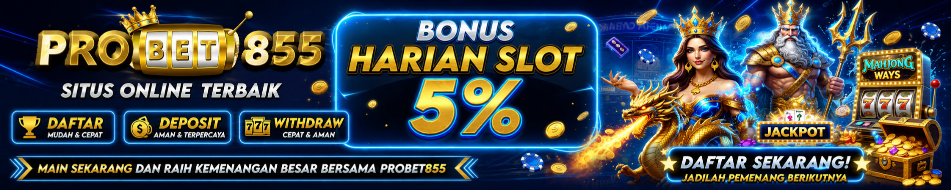 SLIDE PC BONUS HARIAN PROBET